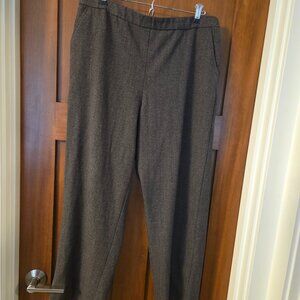 Womens Sag Harbor Stretch Black and Gray Dress Pants size 16